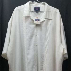 SADDLEBRED Big &Tall Short Sleeve Button Down